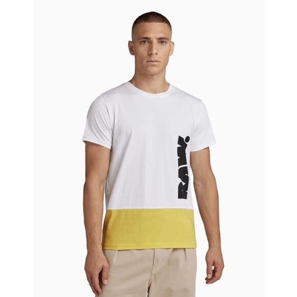 Men's Color‎ Block RAW T Shirt Size Medium - Picture 1 of 11
